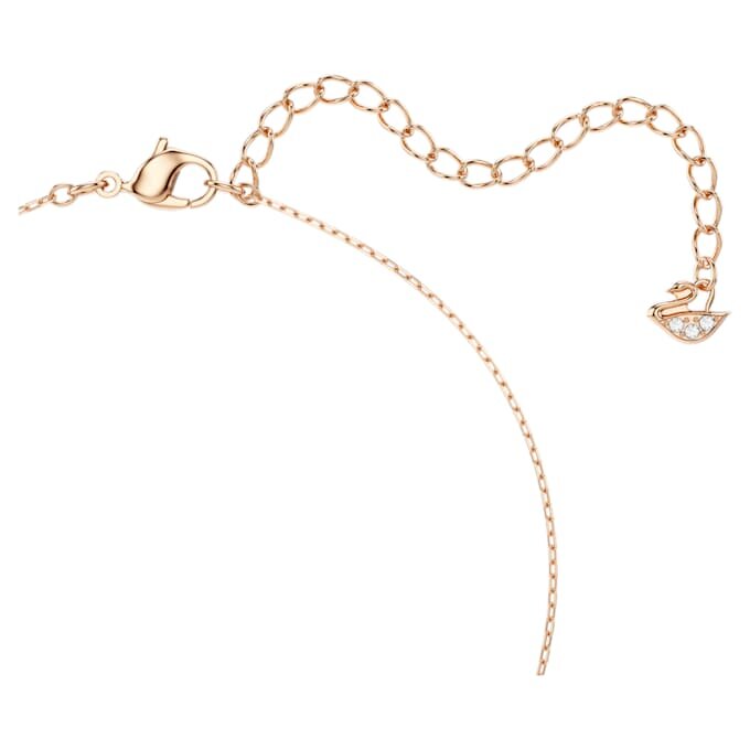 Hyperbola Necklace Infinity and Heart, White, Mixed Metal Finish Hyperbola Necklace Infinity and Heart, White, Mixed Metal Finish