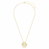 Hyperbola Necklace Round Cut, White, Gold-Tone Plated Hyperbola Necklace Round Cut, White, Gold-Tone Plated