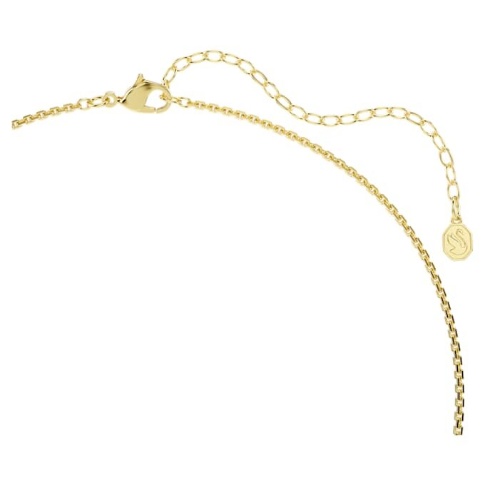 Hyperbola Necklace Round Cut, White, Gold-Tone Plated Hyperbola Necklace Round Cut, White, Gold-Tone Plated