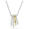 Hyperbola Pendant Mixed Cuts, White, Mixed Metal Finish Hyperbola Pendant Mixed Cuts, White, Mixed Metal Finish