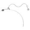 Hyperbola Pendant Pavé, Infinity, White, Rhodium Plated