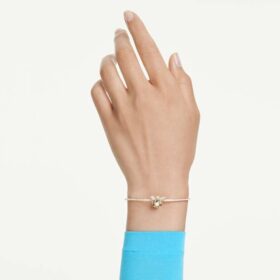 Idyllia Bangle Mixed Cuts, Bee, Multicolored, Gold-Tone Plated