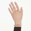 Idyllia Bangle Mixed Cuts, Flower, Multicolored, Gold-Tone Plated