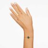 Idyllia Bracelet Mixed Cuts, Clover, Green, Gold-Tone Plated