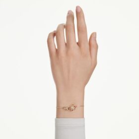 Idyllia Bracelet Mixed Cuts, Flower, Multicolored, Gold-Tone Plated Idyllia Bracelet Mixed Cuts, Flower, Multicolored, Gold-Tone Plated