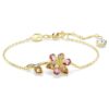 Idyllia Bracelet Mixed Cuts, Flower, Multicolored, Gold-Tone Plated Idyllia Bracelet Mixed Cuts, Flower, Multicolored, Gold-Tone Plated