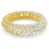 Idyllia Bracelet Oval Cut, White, Gold-Tone Plated Idyllia Bracelet Oval Cut, White, Gold-Tone Plated
