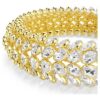 Idyllia Bracelet Oval Cut, White, Gold-Tone Plated Idyllia Bracelet Oval Cut, White, Gold-Tone Plated