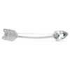 Idyllia Brooch Mixed Cuts, Arrow, White, Rhodium Plated Idyllia Brooch Mixed Cuts, Arrow, White, Rhodium Plated