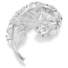Idyllia Brooch Mixed Cuts, Feather, Rhodium Plated Idyllia Brooch Mixed Cuts, Feather, Rhodium Plated