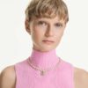Idyllia Charm Clover, Green, Gold-Tone Plated Idyllia Charm Clover, Green, Gold-Tone Plated