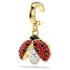 Idyllia Charm Mixed Cuts, Ladybug, Red, Gold-Tone Plated Idyllia Charm Mixed Cuts, Ladybug, Red, Gold-Tone Plated