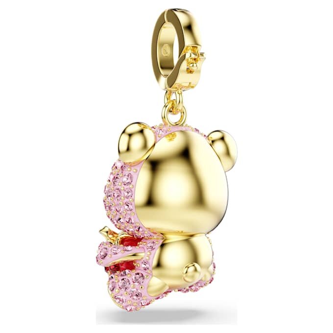 Idyllia Charm Mixed Cuts, Teddy, Pink, Gold-Tone Plated Idyllia Charm Mixed Cuts, Teddy, Pink, Gold-Tone Plated