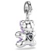 Idyllia Charm Mixed Cuts, Teddy, Purple, Rhodium Plated Idyllia Charm Mixed Cuts, Teddy, Purple, Rhodium Plated