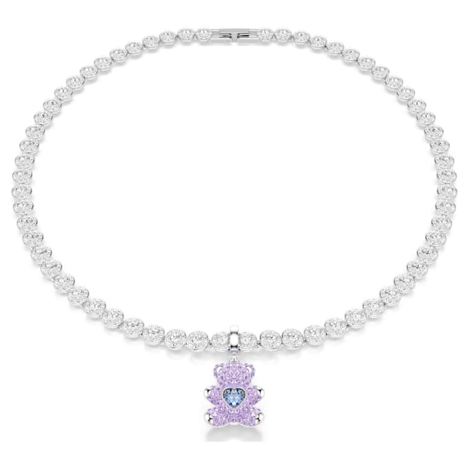 Idyllia Charm Mixed Cuts, Teddy, Purple, Rhodium Plated Idyllia Charm Mixed Cuts, Teddy, Purple, Rhodium Plated