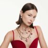 Idyllia Charm Round Cut, Heart, Pink, Gold-Tone Plated Idyllia Charm Round Cut, Heart, Pink, Gold-Tone Plated