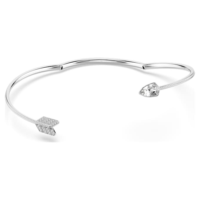Idyllia Choker Mixed Cuts, Arrow, White, Rhodium Plated Idyllia Choker Mixed Cuts, Arrow, White, Rhodium Plated
