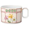 Idyllia Combi Cup with Saucer Porcelain, Crystal Print Motif, Bouquet, Multicolored Idyllia Combi Cup with Saucer Porcelain, Crystal Print Motif, Bouquet, Multicolored