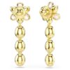 Idyllia Drop Earrings Mixed Cuts, Flower, Multicolored, Gold-Tone Plated