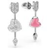 Idyllia Drop Earrings Mixed Cuts, Heart with Arrow, White, Rhodium Plated Idyllia Drop Earrings Mixed Cuts, Heart with Arrow, White, Rhodium Plated
