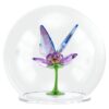 Idyllia Glass Ball Butterfly and Flower