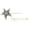 Idyllia Hair Pin Set (2), Crystal Pearls, Starfish, Multicolored, Gold-Tone Plated Idyllia Hair Pin Set (2), Crystal Pearls, Starfish, Multicolored, Gold-Tone Plated
