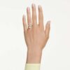 Idyllia Motif Ring Mixed Cuts, Heart, Pink, Mixed Metal Finish