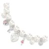 Idyllia Necklace Crystal Pearl, Mixed Cuts, White, Rhodium Plated