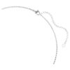 Idyllia Necklace Heart with Arrow, White, Rhodium Plated Idyllia Necklace Heart with Arrow, White, Rhodium Plated