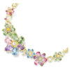 Idyllia Necklace Mixed Cuts, Flower, Multicolored, Gold-Tone Plated Idyllia Necklace Mixed Cuts, Flower, Multicolored, Gold-Tone Plated