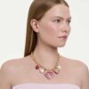 Idyllia Necklace Mixed Cuts, Heart, Key, Multicolored, Gold-Tone Plated
