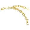Idyllia Necklace Mixed Cuts, Pavé, Flower, Multicolored, Gold-Tone Plated