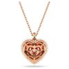 Idyllia Pendant Crystal Pearl, Heart, White, Rose Gold-Tone Plated Idyllia Pendant Crystal Pearl, Heart, White, Rose Gold-Tone Plated