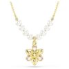Idyllia Pendant Crystal Pearl, Mixed Cuts, Flower, Multicolored, Gold-Tone Plated