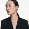 Idyllia Pendant Crystal Pearl, Mixed Cuts, Flower, Multicolored, Rose Gold-Tone Plated Idyllia Pendant Crystal Pearl, Mixed Cuts, Flower, Multicolored, Rose Gold-Tone Plated