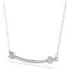 Idyllia Pendant Mixed Cuts, Arrow, White, Rhodium Plated