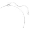 Idyllia Pendant Mixed Cuts, Arrow, White, Rhodium Plated
