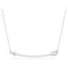Idyllia Pendant Mixed Cuts, Arrow, White, Rhodium Plated