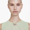 Idyllia Pendant Mixed Cuts, Flower, Multicolored, Gold-Tone Plated