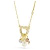 Idyllia Pendant Mixed Cuts, Heart, Key, Pink, Gold-Tone Plated