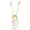 Idyllia Pendant Mixed Cuts, Heart, White, Gold-Tone Plated