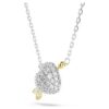 Idyllia Pendant Mixed Cuts, Heart with Arrow, White, Mixed Metal Finish