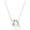 Idyllia Pendant Mixed Cuts, Heart with Arrow, White, Mixed Metal Finish