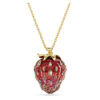 Idyllia Pendant Mixed Cuts, Strawberry, Red, Gold-Tone Plated Idyllia Pendant Mixed Cuts, Strawberry, Red, Gold-Tone Plated