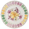Idyllia Service Plate Porcelain, Crystal Print Motif, Bouquet, Multicolored Idyllia Service Plate Porcelain, Crystal Print Motif, Bouquet, Multicolored