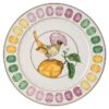 Idyllia Service Plate Porcelain, Crystal Print Motif, Flycatcher, Multicolored Idyllia Service Plate Porcelain, Crystal Print Motif, Flycatcher, Multicolored