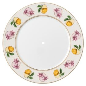 Idyllia éTagèRe Porcelain, Crystal Print Motif, Lily Citron, Small, Multicolored