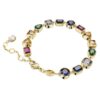 Imber Bracelet Mixed Cuts, Multicolored, Gold-Tone Plated Imber Bracelet Mixed Cuts, Multicolored, Gold-Tone Plated