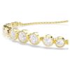 Imber Bracelet Mixed Round Cuts, White, Gold-Tone Plated