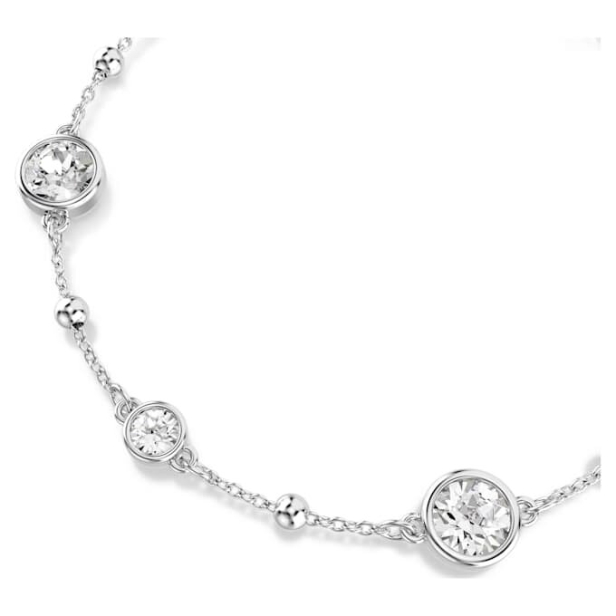 Imber Bracelet Round Cut, White, Rhodium Plated Imber Bracelet Round Cut, White, Rhodium Plated